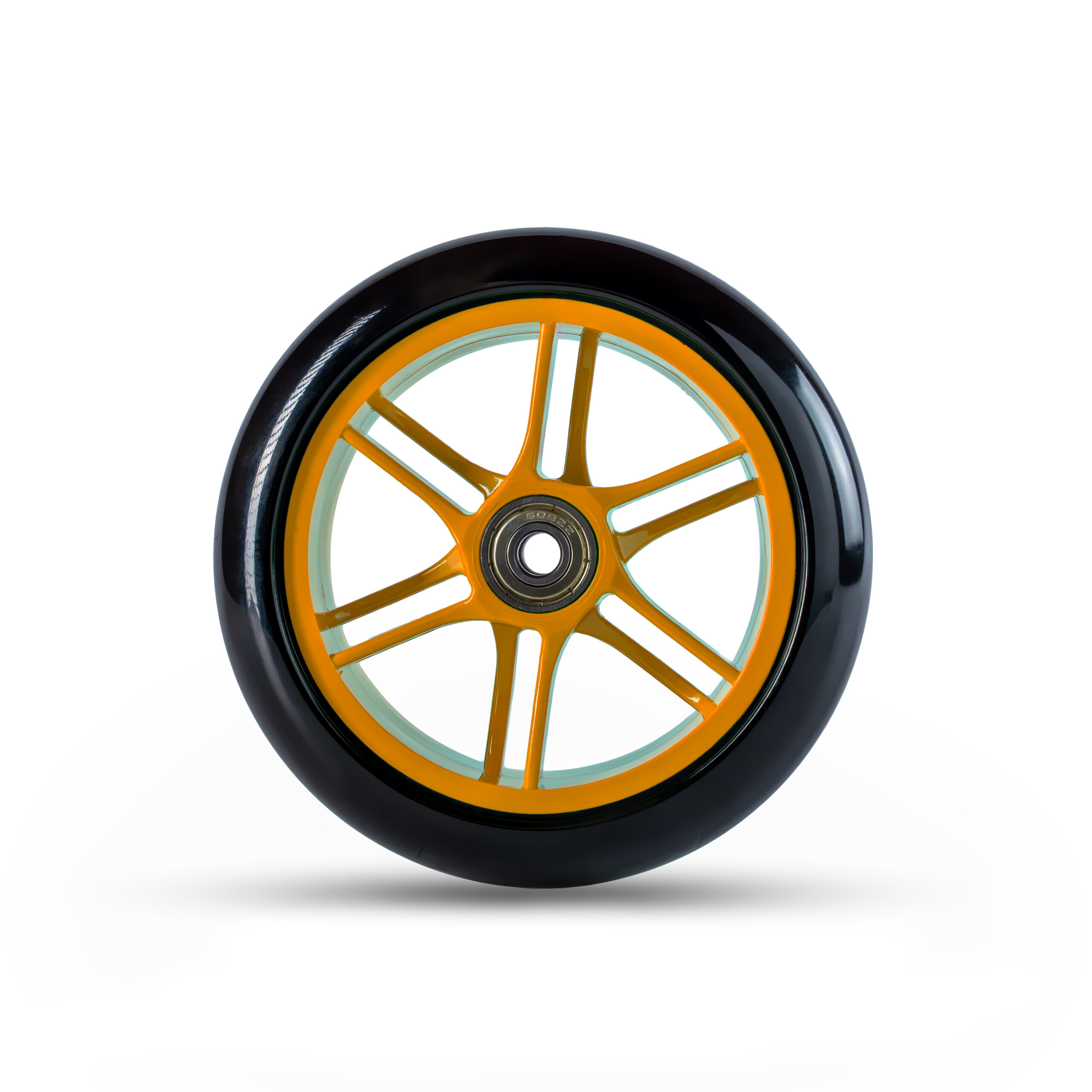 Golz Rolls 5“ Zoll Lenkrolle Orange Glanz