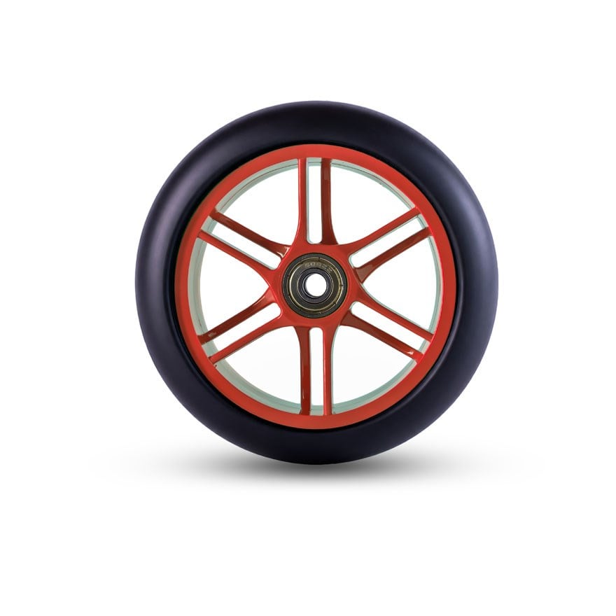 Golz Rolls 5“ Zoll Lenkrolle Rot Matt